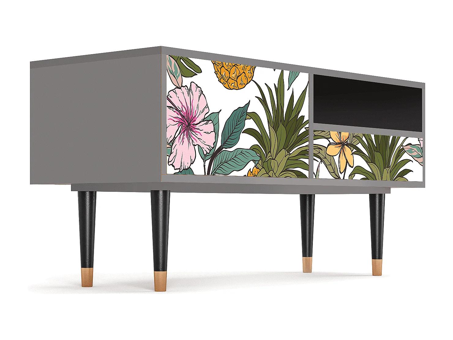 Mueble de TV - 115х59х48 cm - T3 - Estival Fruit, Gris