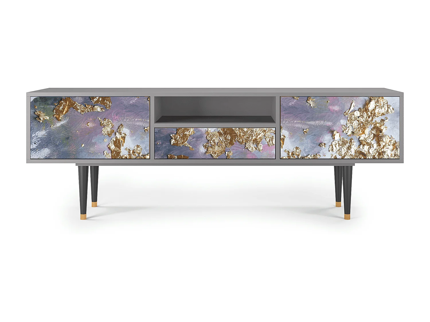 Meuble TV - 170х59х41 cm - T6 - Planet Earth, Gris