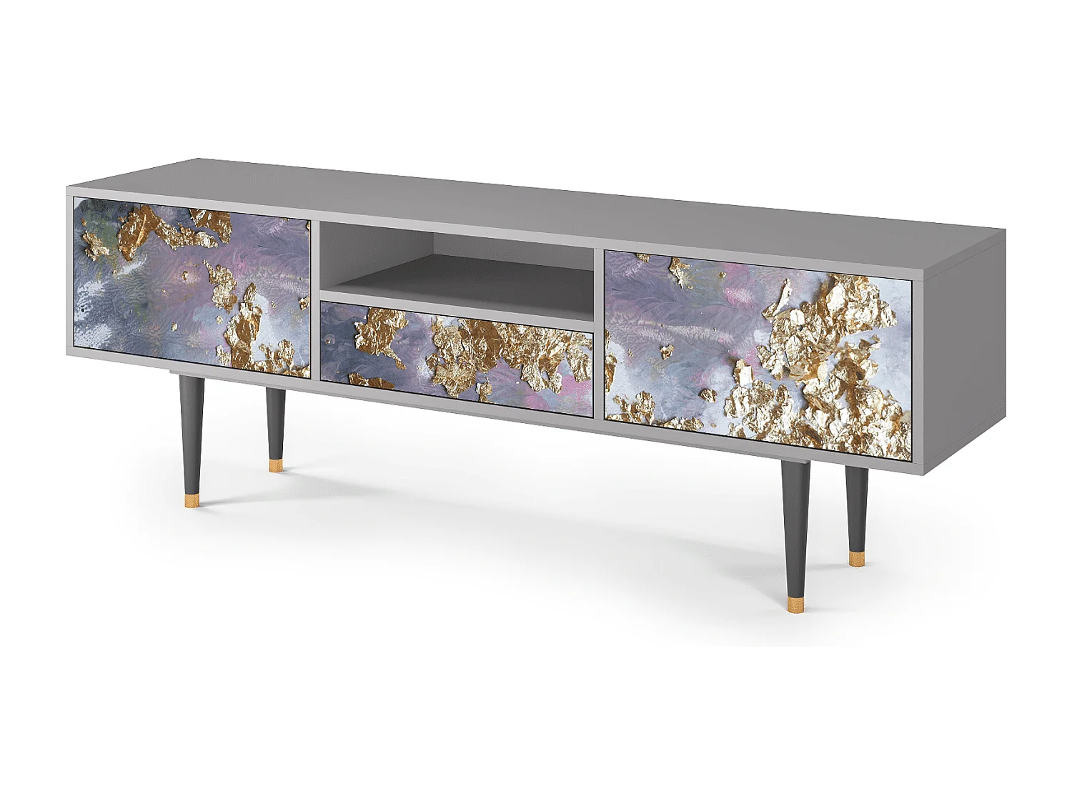 Meuble TV - 170х59х41 cm - T6 - Planet Earth, Gris