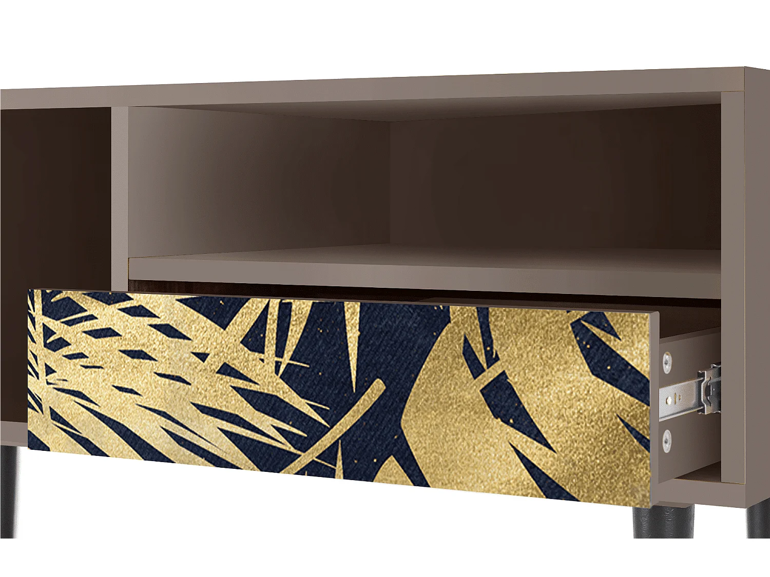 Meuble TV - 115х59х48 cm - T3 - Jungle Vibes, Latte