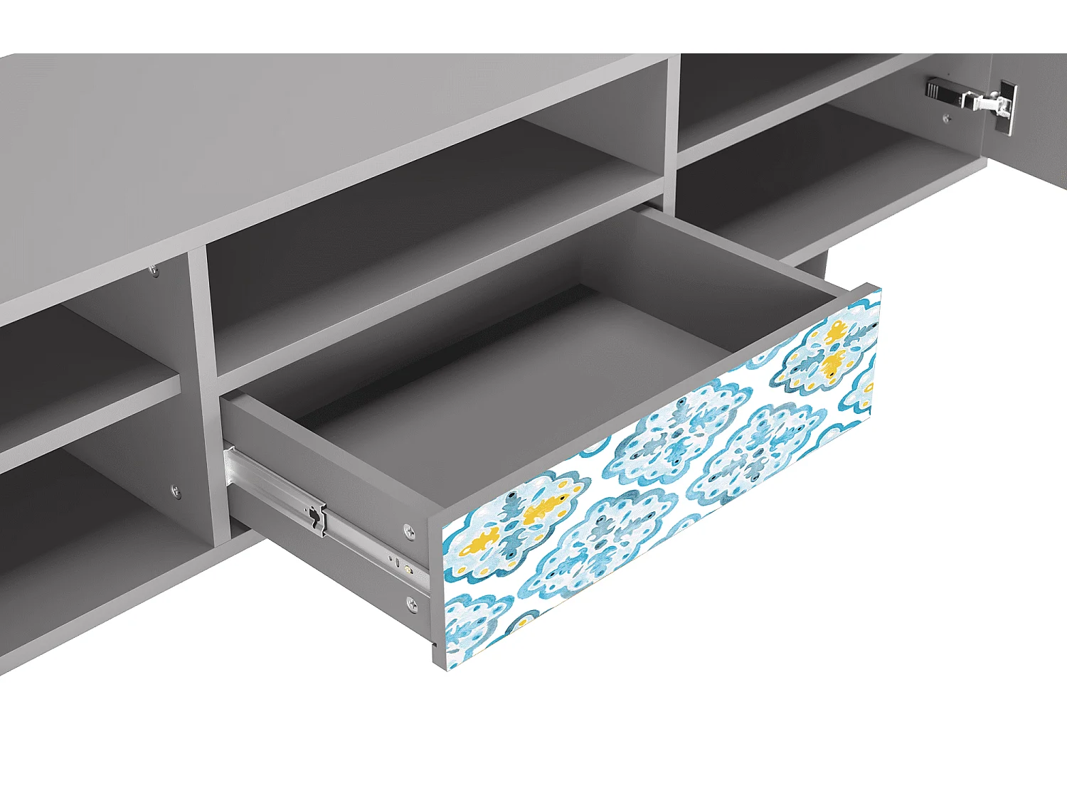 Meuble TV - 170х59х41 cm - T6 - Portugese tiles, Gris