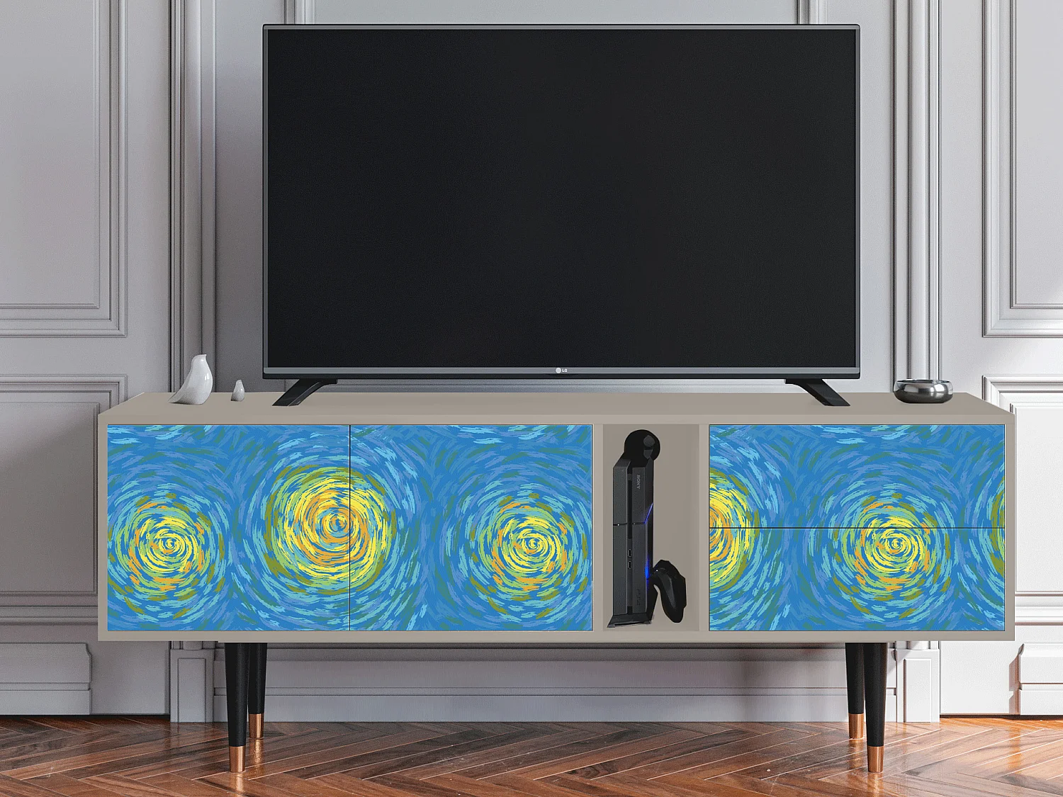 Mueble de TV - 170х69х48 cm - T1 - Van Gogh Lights, Arena