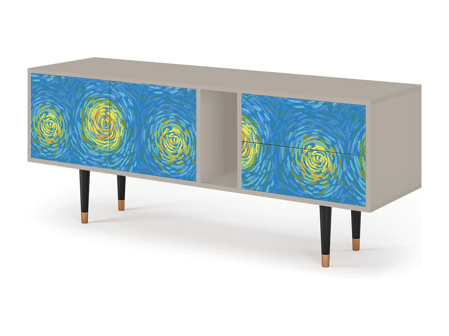 Mobile TV - 170х69х48 cm - T1 - Van Gogh Lights, Sabbia