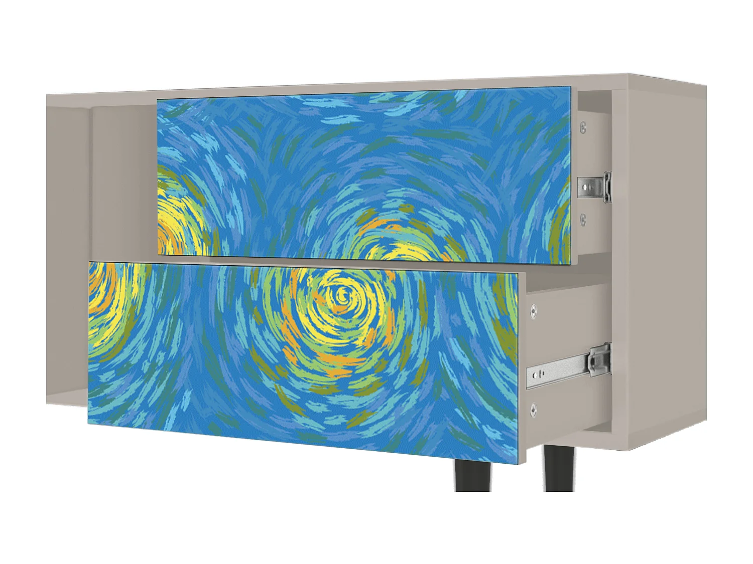 Mobile TV - 170х69х48 cm - T1 - Van Gogh Lights, Sabbia