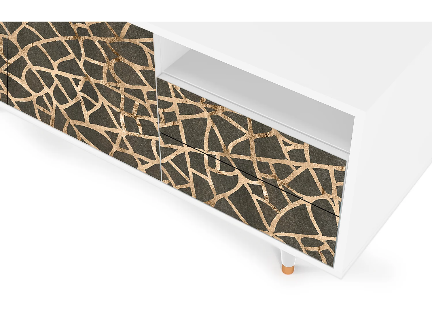 TV-meubel - 125х56х41 cm - T7 - Enlarged Leaf, Wit