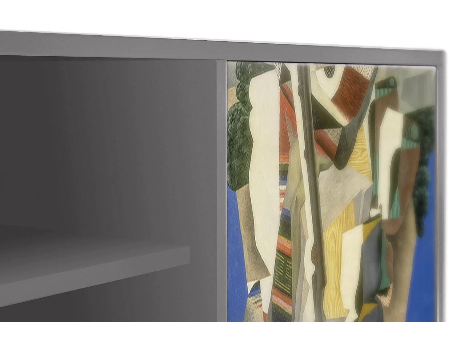 Szafka RTV - 170х69х48 cm - T2 - The Cubist Paintings , Szary