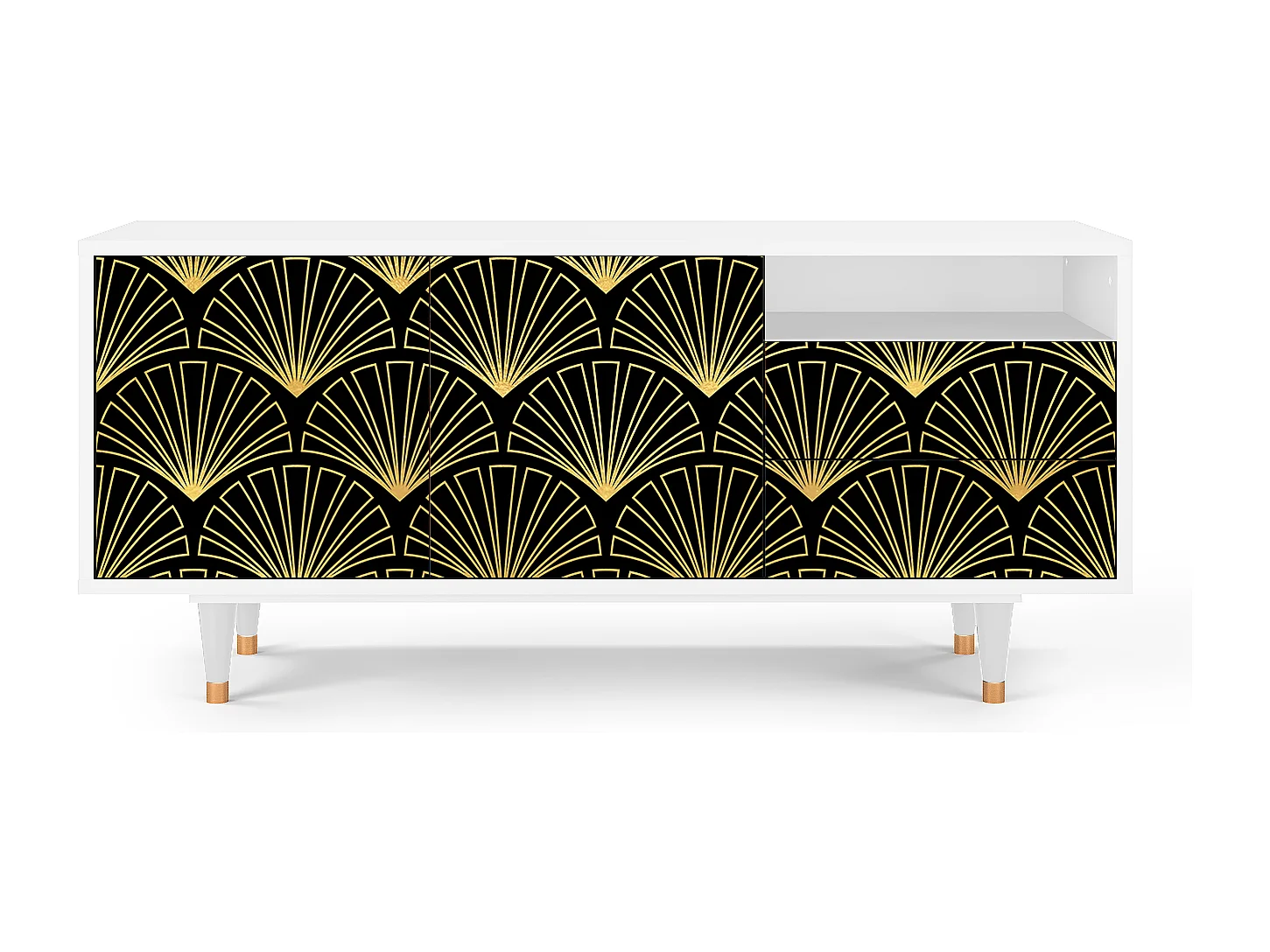 Mobile TV - 125х56х41 cm - T7 - Bird of Juno, Bianco