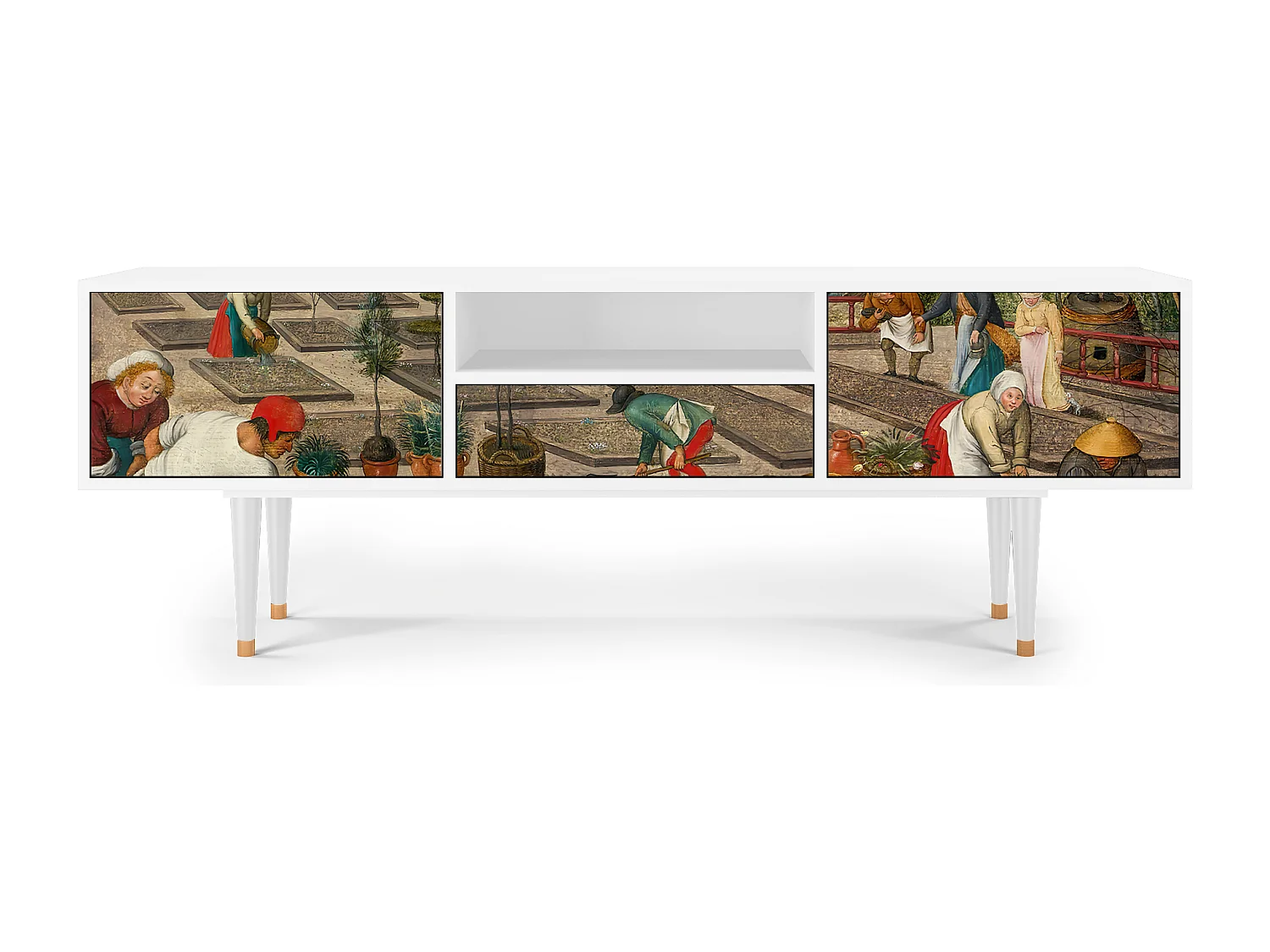 Meuble TV - 170х59х41 cm - T6 - The Younger - Spring, Blanc