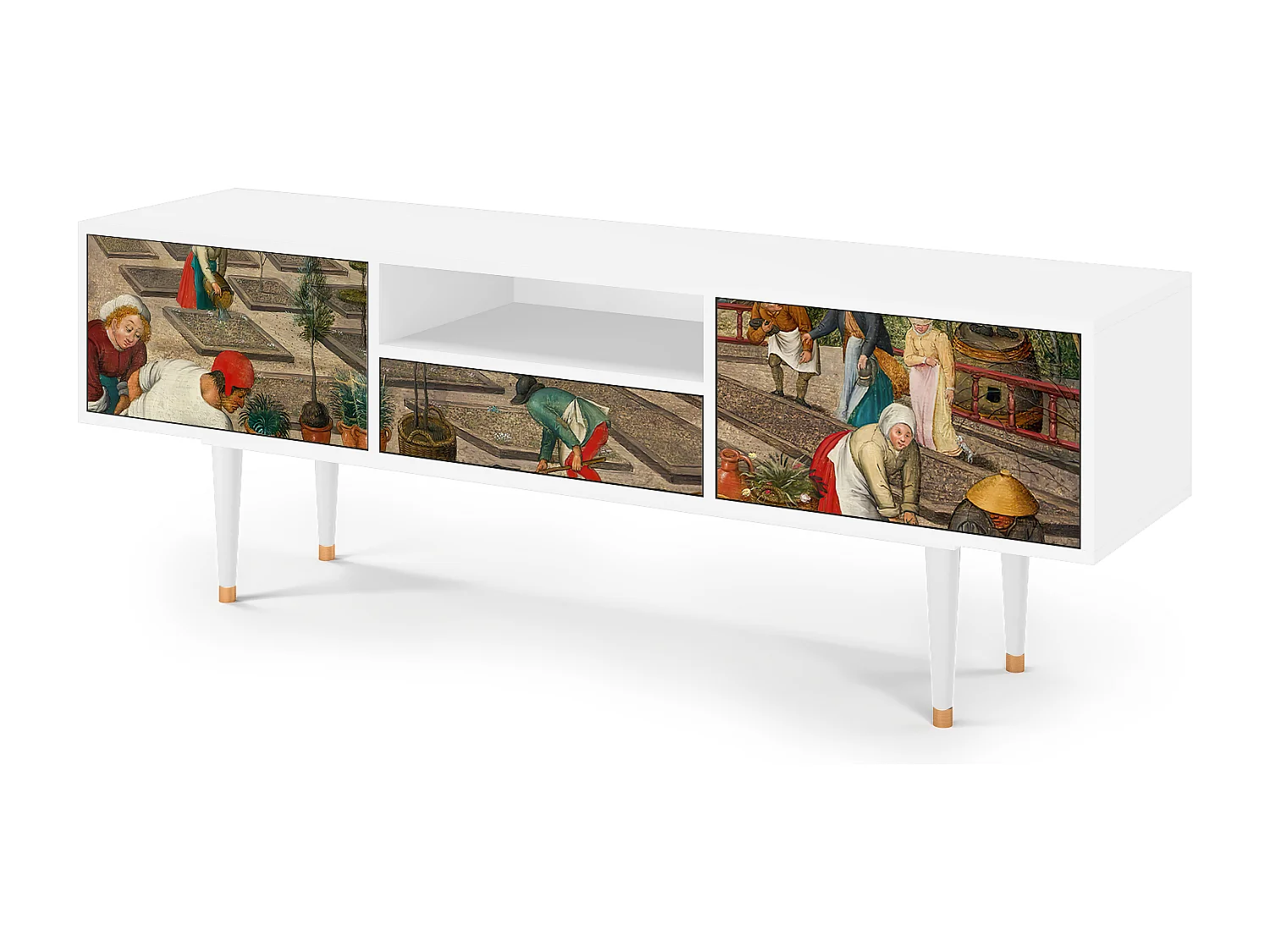 Meuble TV - 170х59х41 cm - T6 - The Younger - Spring, Blanc