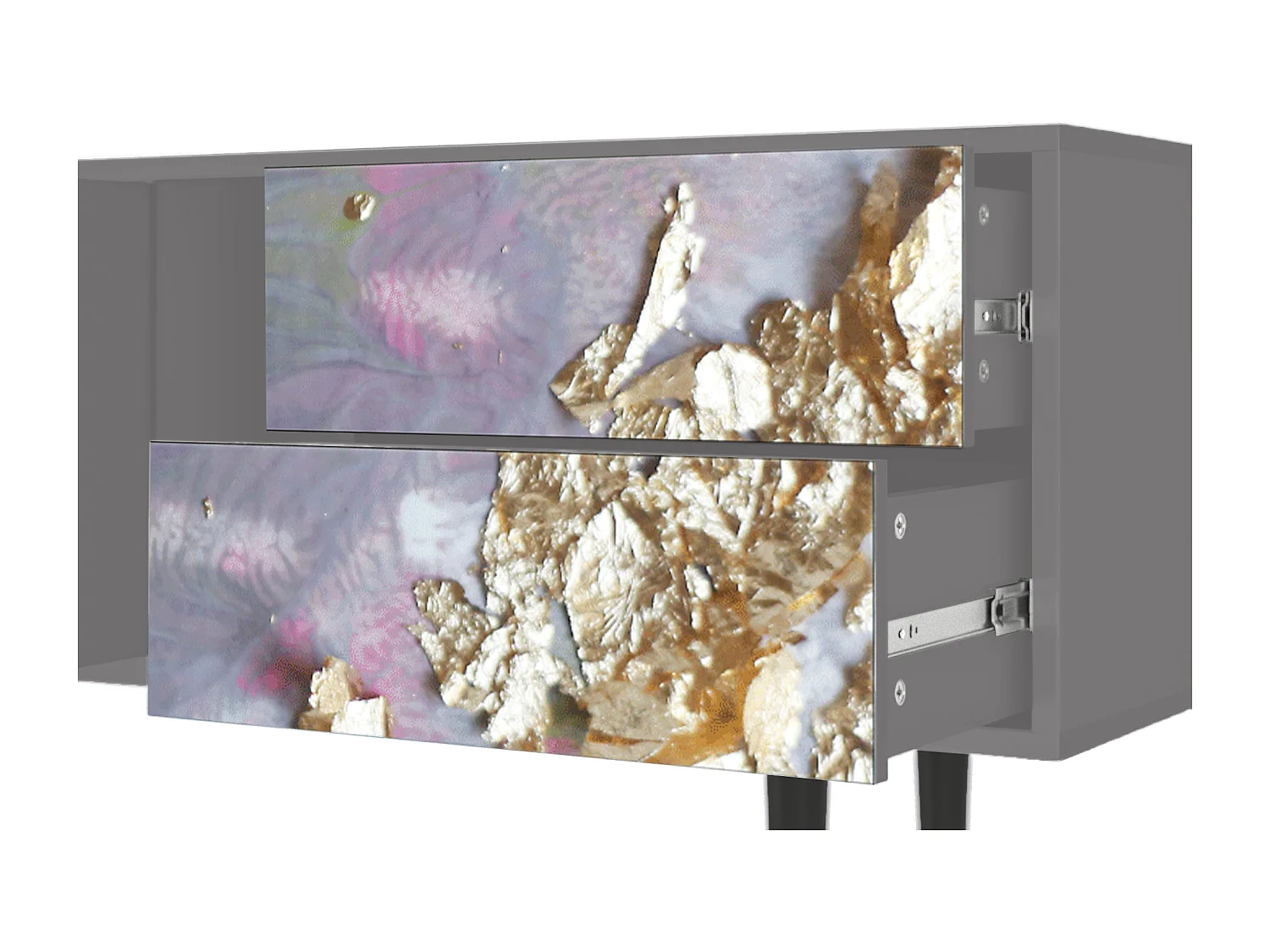 Meuble TV - 170х69х48 cm - T1 - Planet Earth, Gris