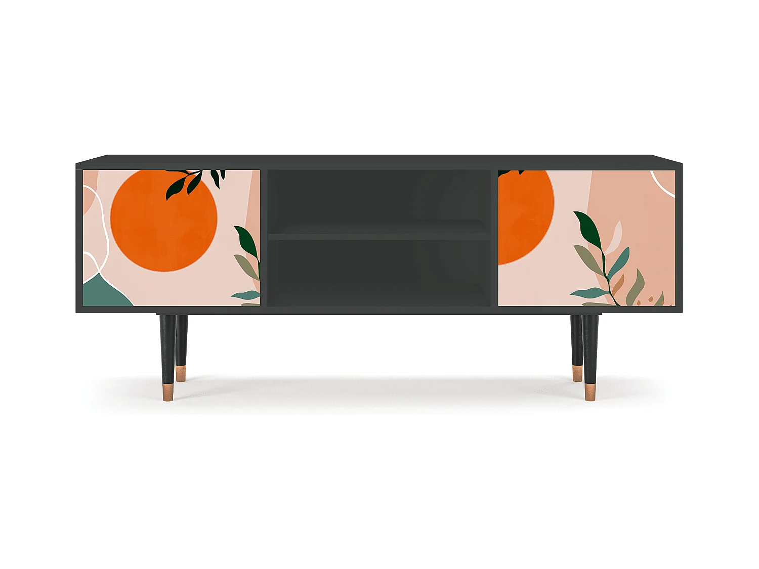 Szafka RTV - 170х69х48 cm - T2 - Artwork, Antracyt