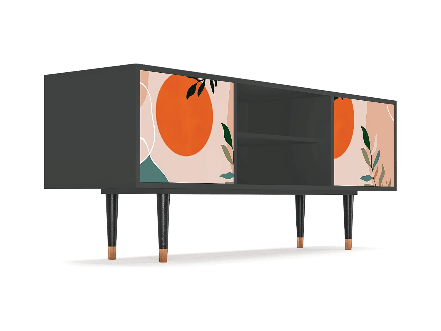 Szafka RTV - 170х69х48 cm - T2 - Artwork, Antracyt