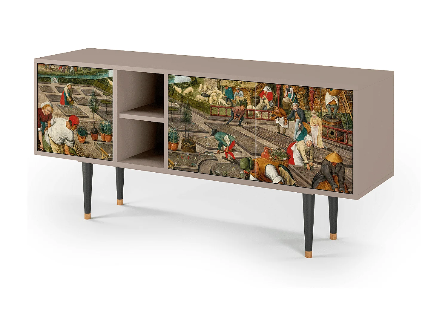 Meuble TV - 150х69х41 cm - T5 - The Younger - Spring, Latte