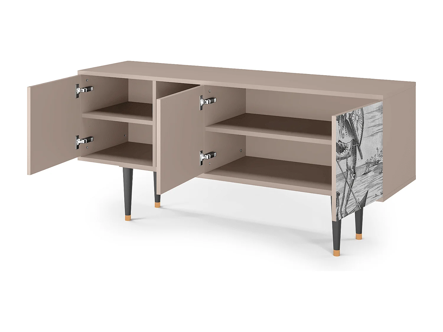 TV-meubel - 150х69х41 cm - T5 - Blau Schuyte, Latte