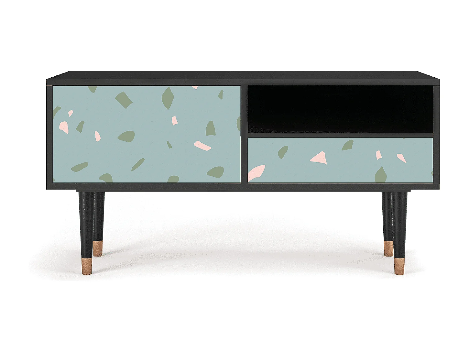 Mobile TV - 115х59х48 cm - T3 - Blue Drops, Antracite