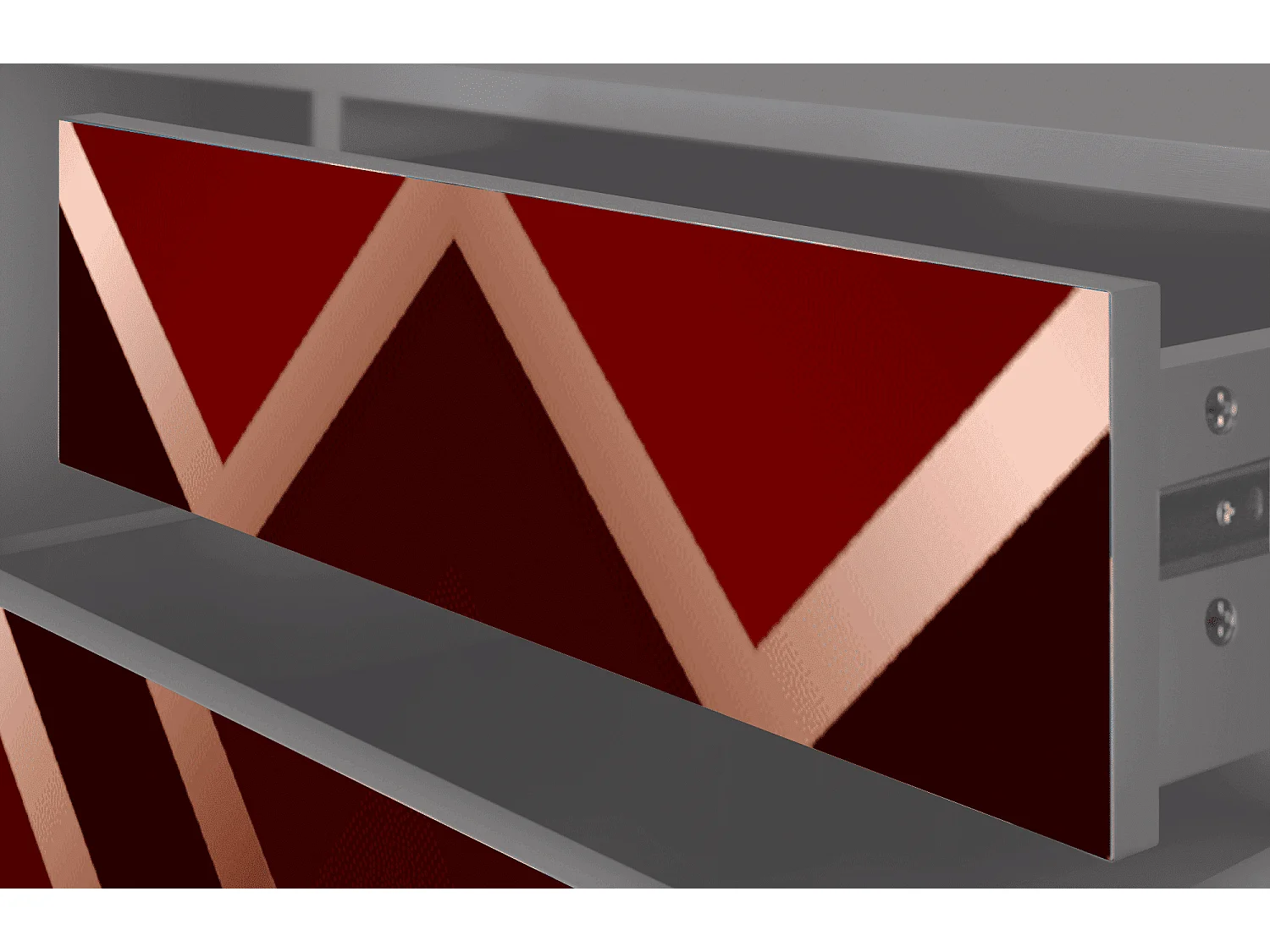 TV-meubel - 170х59х48 cm - T4 - Velvet 1920's, Grijs