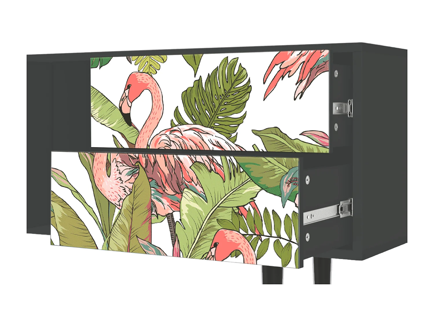 TV-meubel - 170х69х48 cm - T1 - Sweet Flamingo, Antraciet