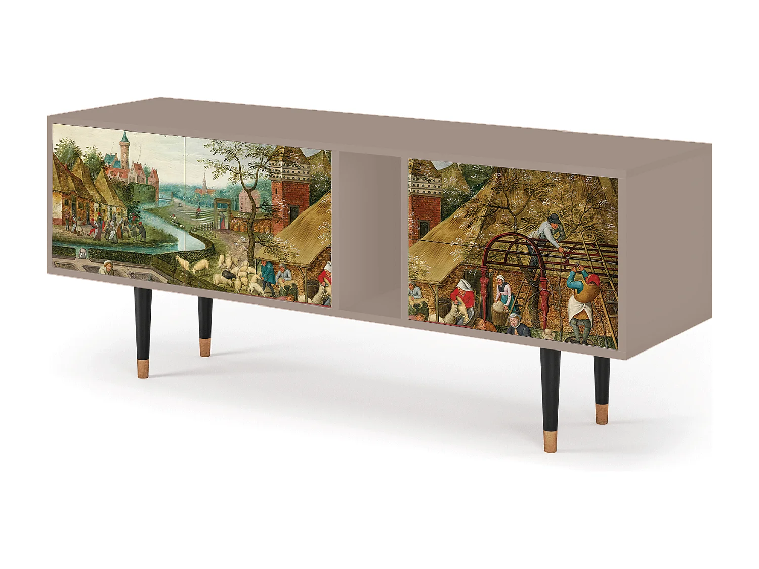 Mueble de TV - 170х69х48 cm - T1 - The Younger - Spring, Latte