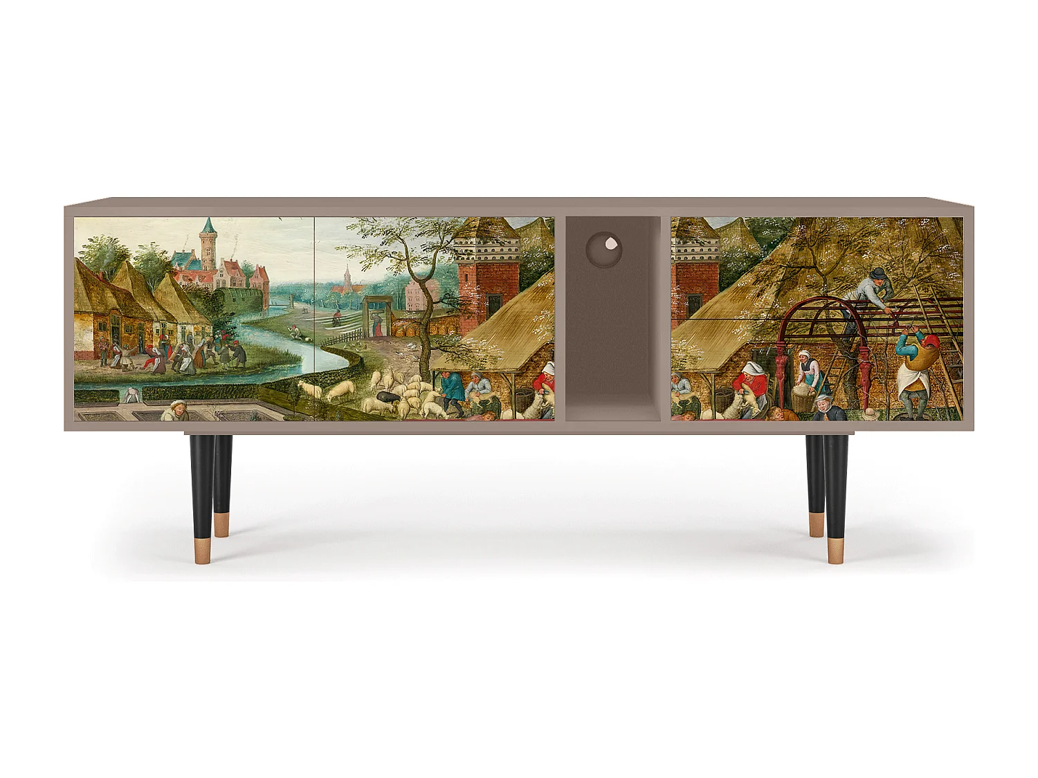 Meuble TV - 170х69х48 cm - T1 - The Younger - Spring, Latte