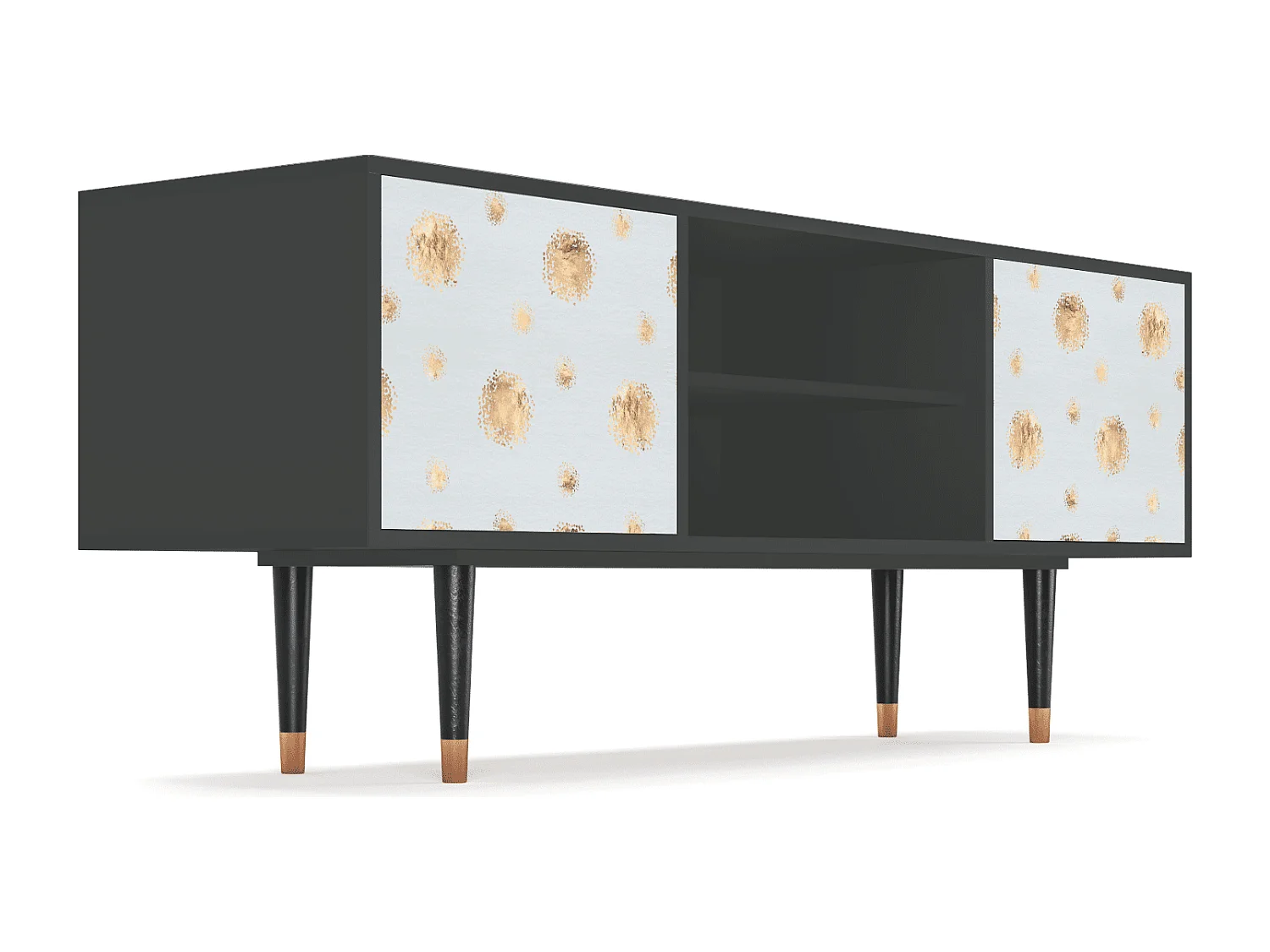 TV-Möbel - 170х69х48 cm - T2 - Sky Latte, Anthrazit