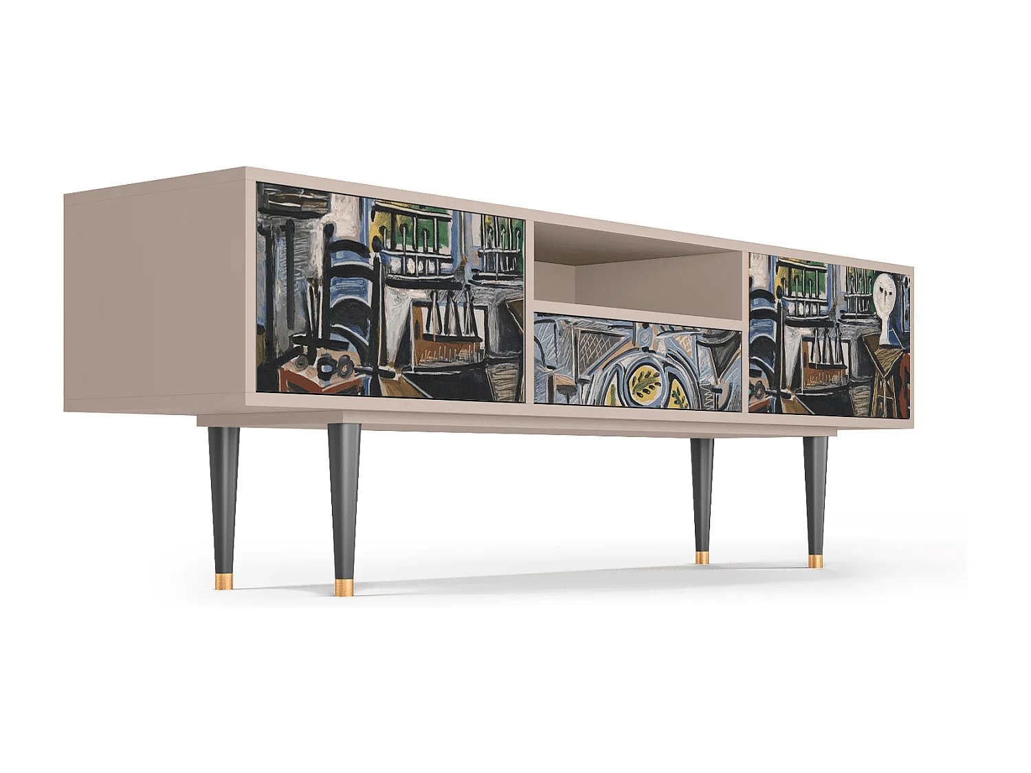 Mueble de TV - 170х59х41 cm - T6 - The Studio , Latte