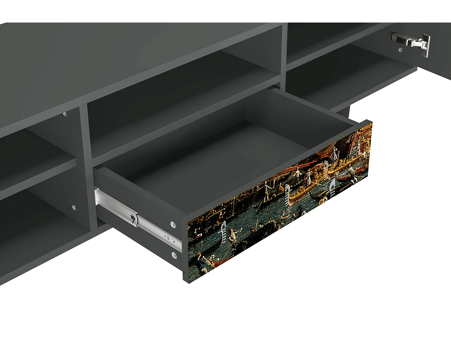 Meuble TV - 170х59х41 cm - T6 - The Bucintoro, Anthracite