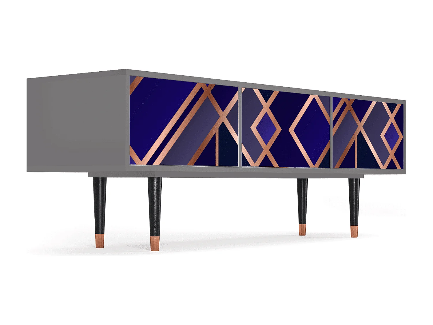 Meuble TV - 170х59х48 cm - T4 - Aquamarine Getsby, Gris