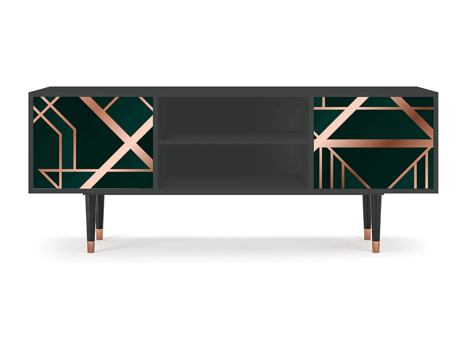 Meuble TV - 170х69х48 cm - T2 - Emerald Gatsby, Anthracite