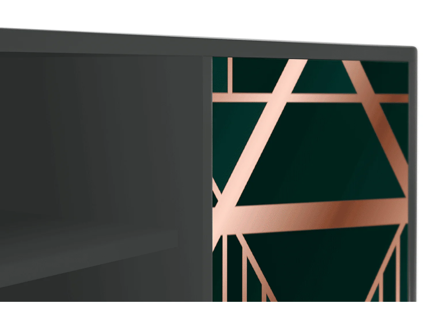 Meuble TV - 170х69х48 cm - T2 - Emerald Gatsby, Anthracite