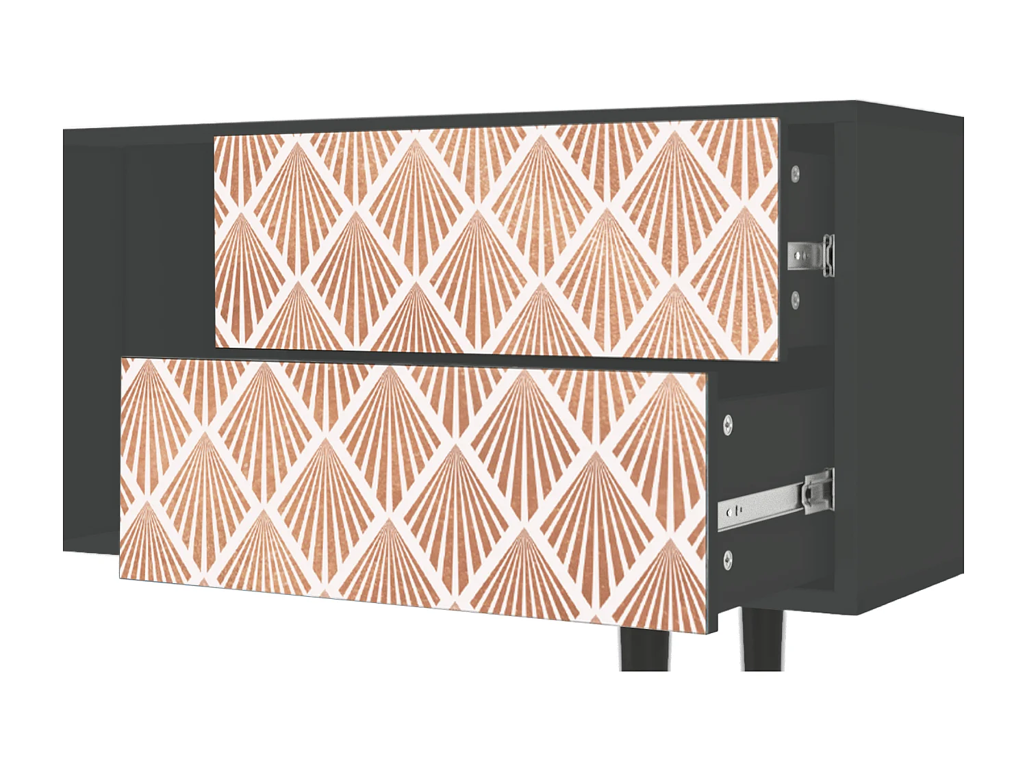 Meuble TV - 170х69х48 cm - T1 - Pastel Sunrise, Anthracite