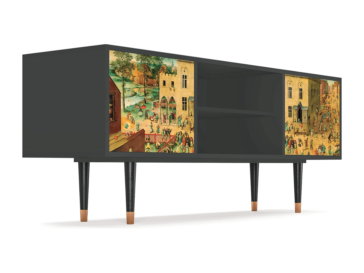 Meuble TV - 170х69х48 cm - T2 - Children Games, Anthracite