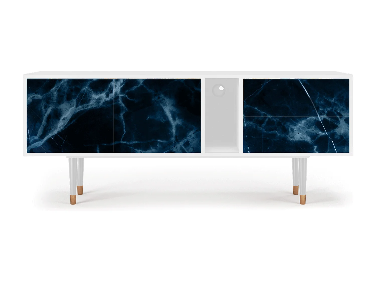 Mobile TV - 170х69х48 cm - T1 - Deep Ocean, Bianco