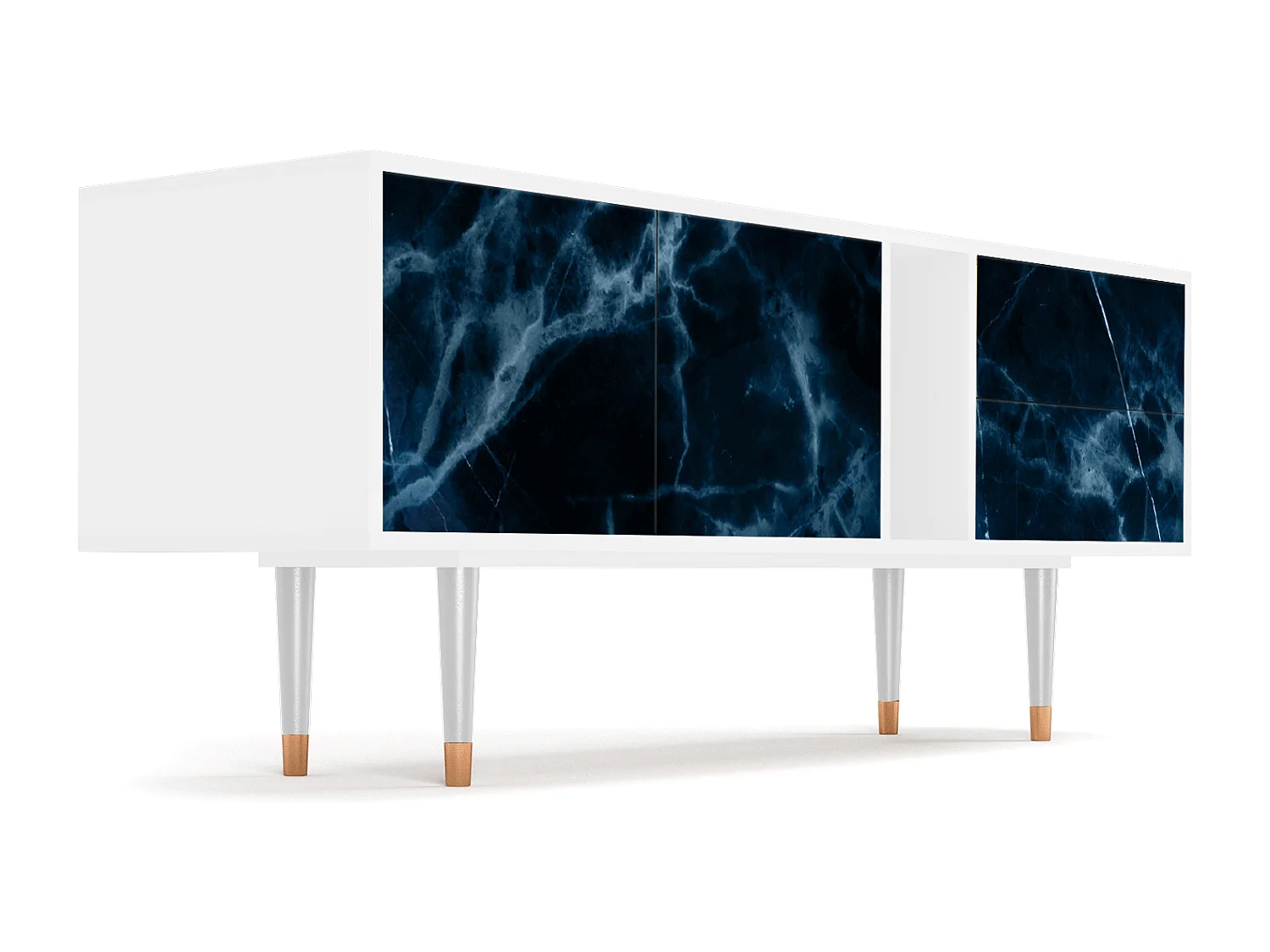 Mobile TV - 170х69х48 cm - T1 - Deep Ocean, Bianco