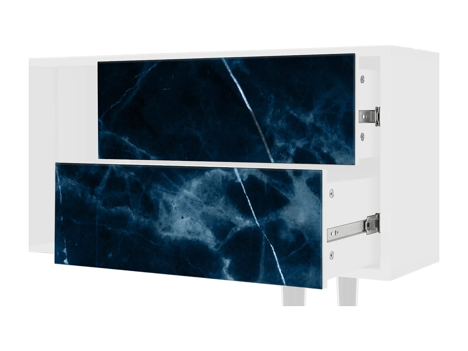 Mobile TV - 170х69х48 cm - T1 - Deep Ocean, Bianco