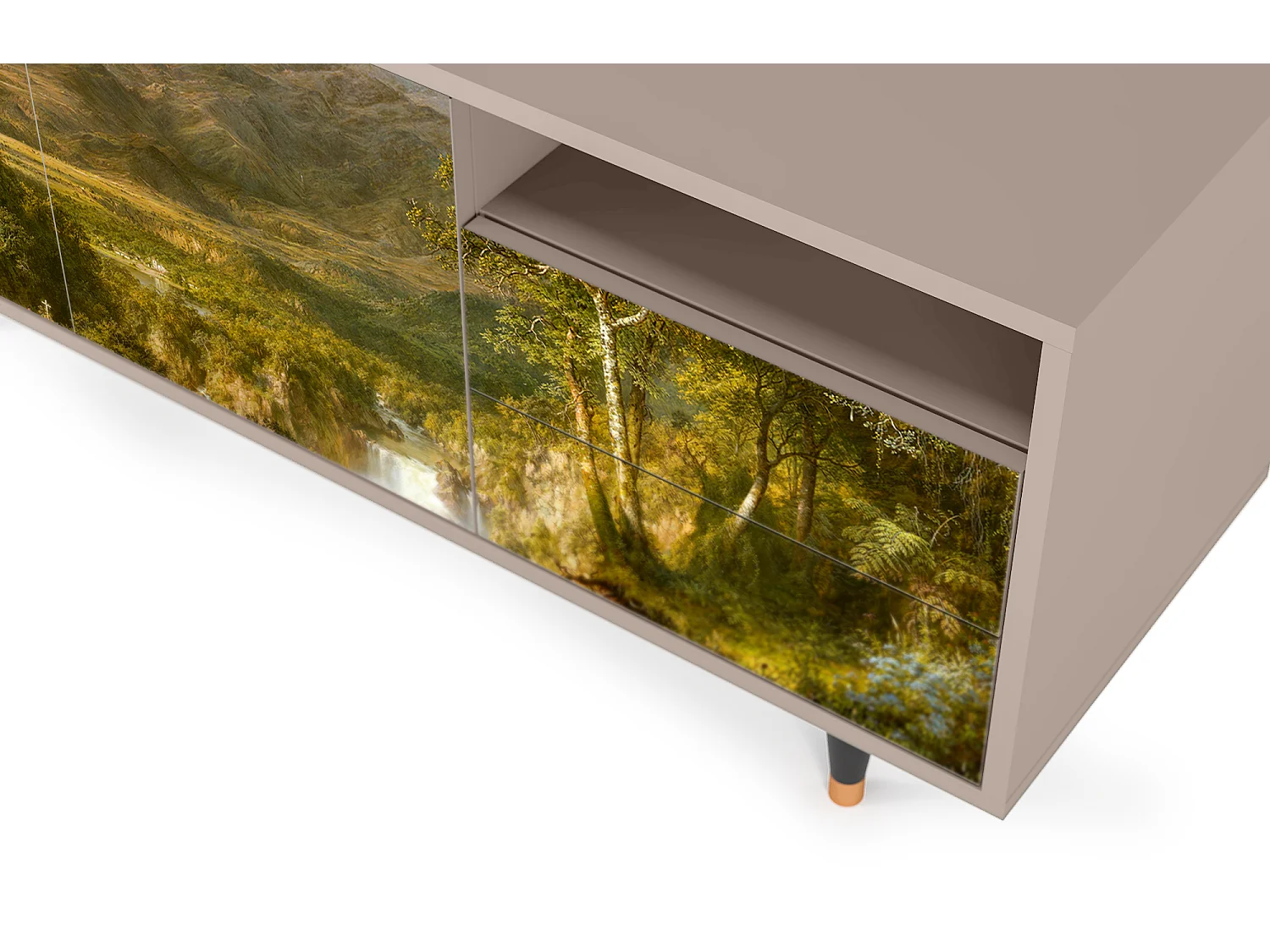 Meuble TV - 125х56х41 cm - T7 - The Heart of the Andes , Latte