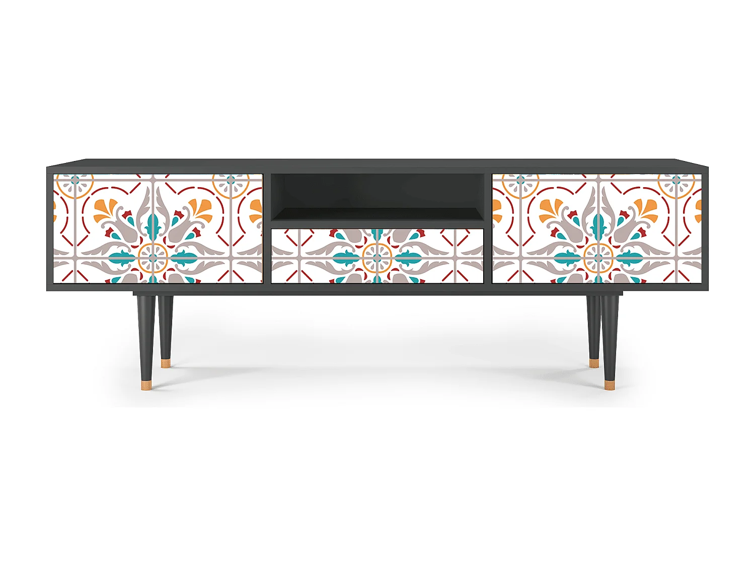 TV-Möbel - 170х59х41 cm - T6 - Spring Ceramics, Anthrazit