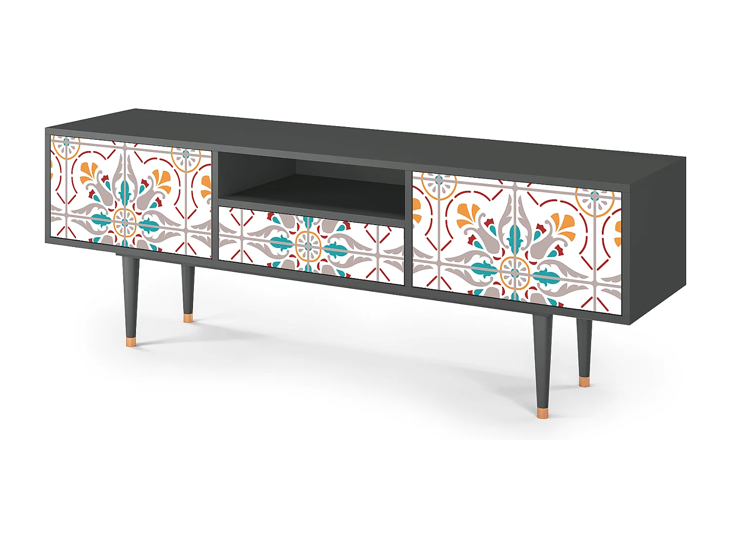 TV-meubel - 170х59х41 cm - T6 - Spring Ceramics, Antraciet