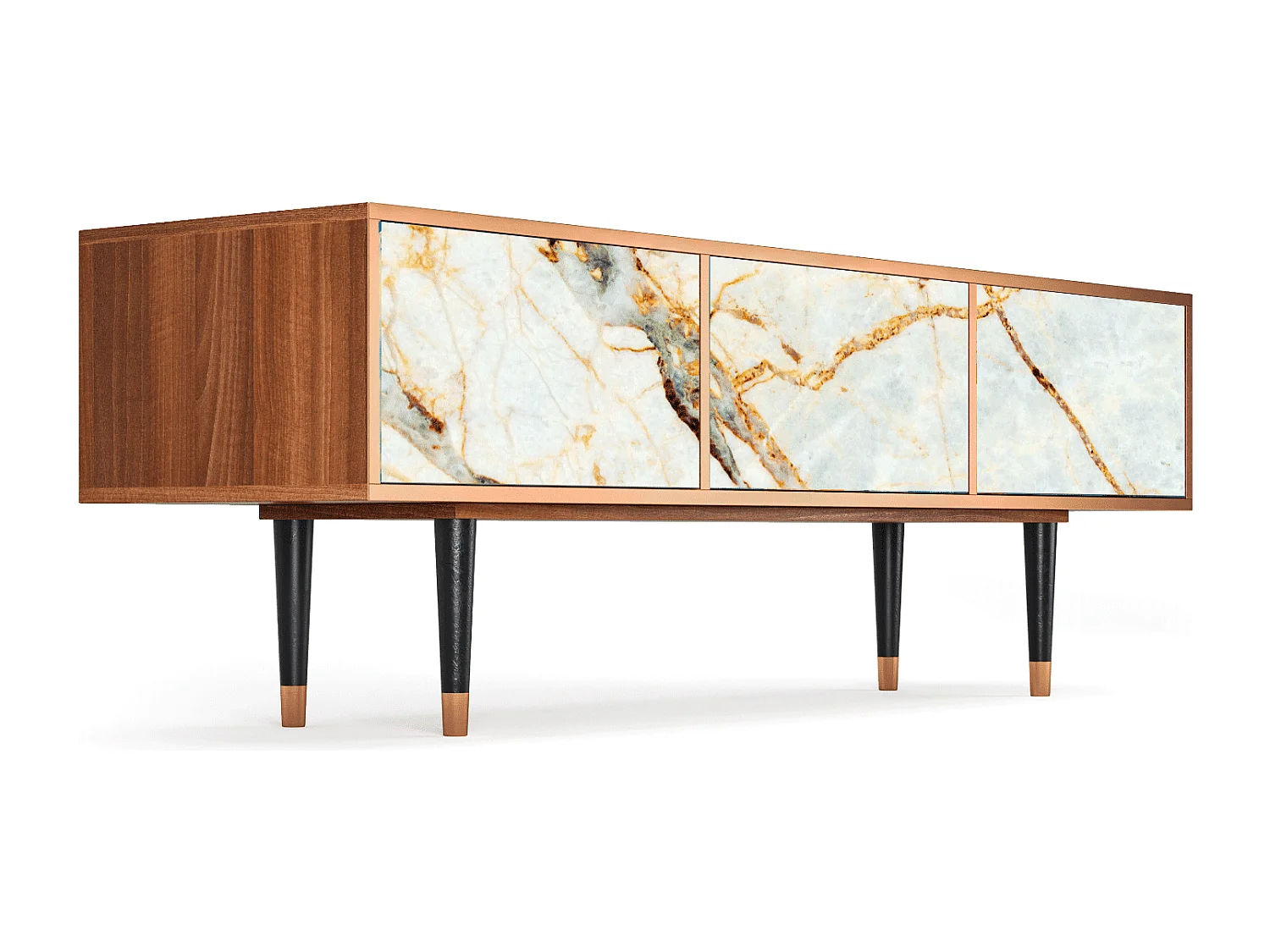 TV-meubel - 170х59х48 cm - T4 - Zandy Marble, Walnoot