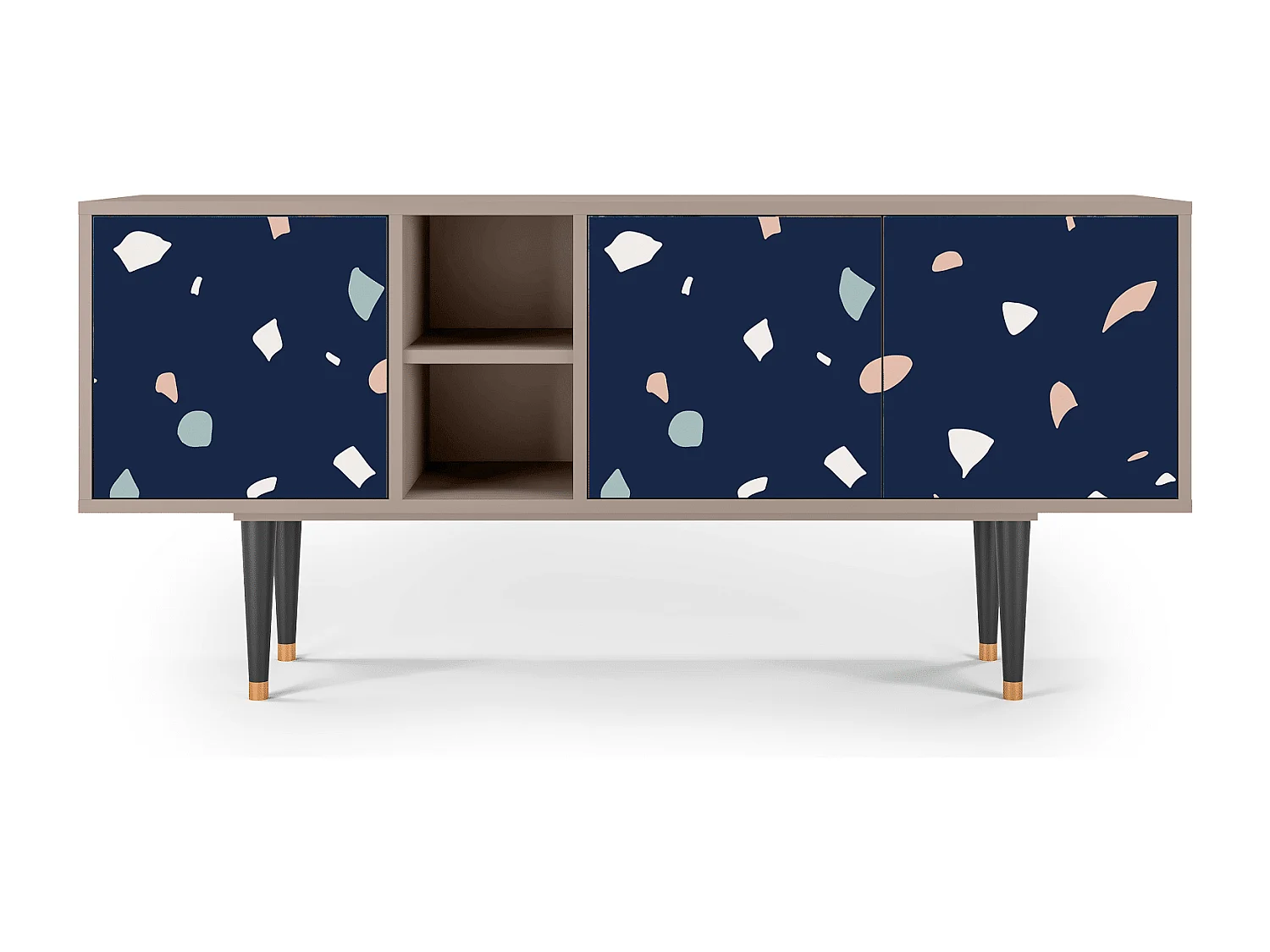 Meuble TV - 150х69х41 cm - T5 - Space Satellites, Latte