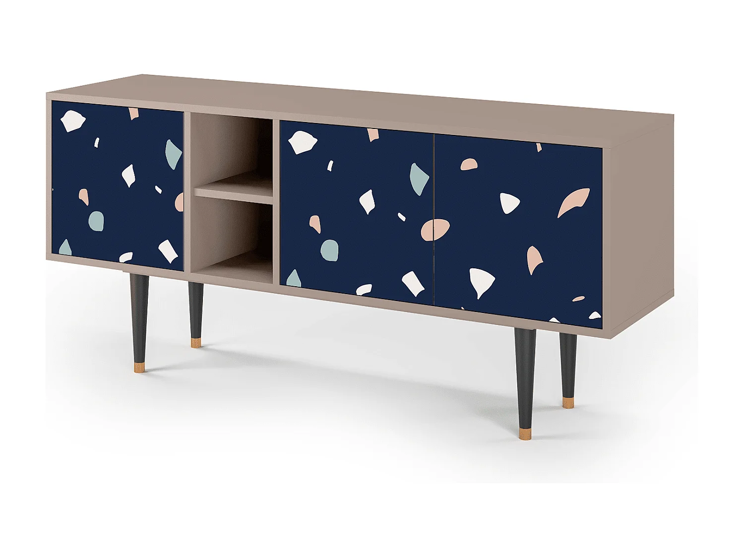 Meuble TV - 150х69х41 cm - T5 - Space Satellites, Latte