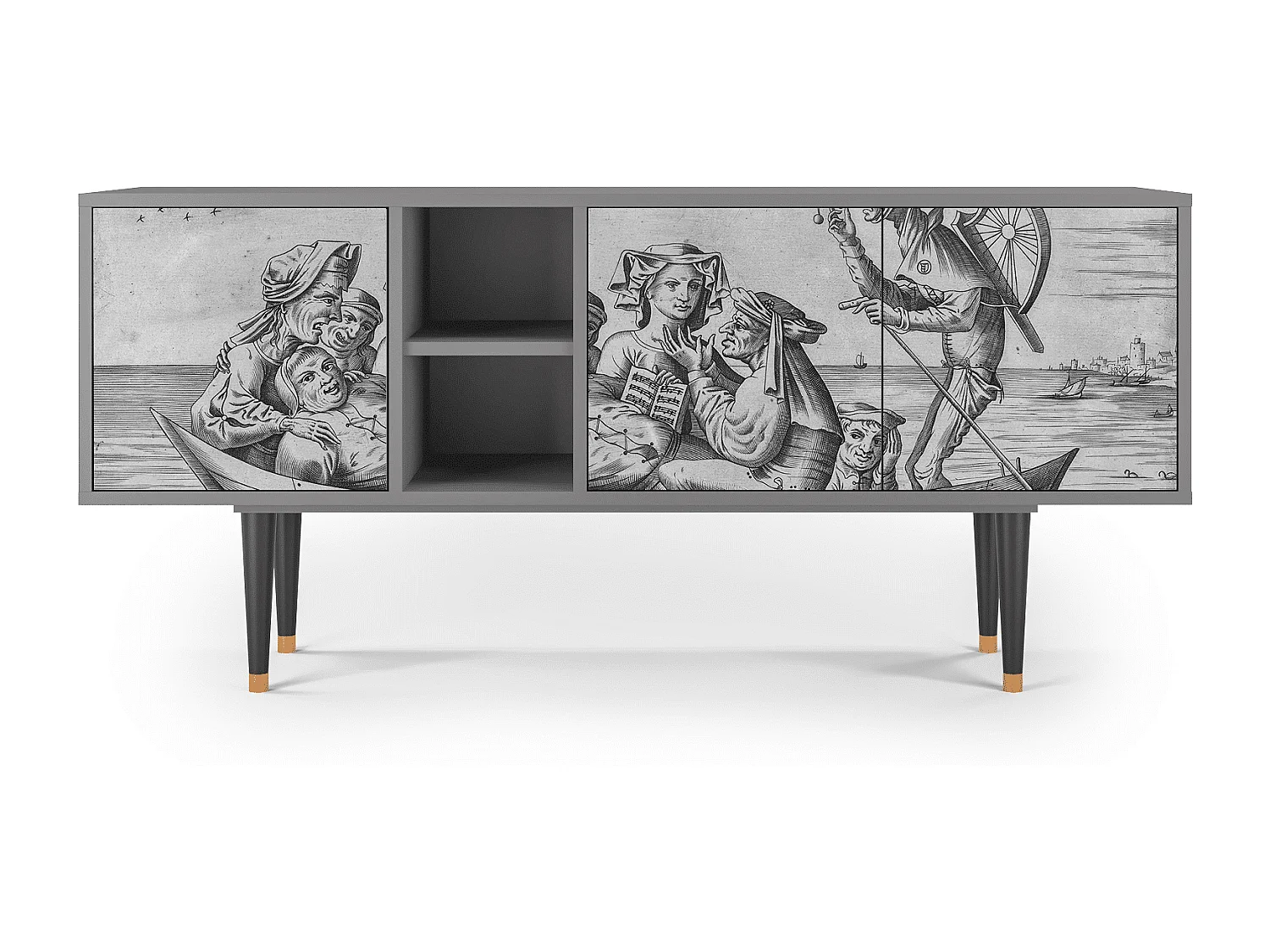 TV-meubel - 150х69х41 cm - T5 - Blau Schuyte, Grijs