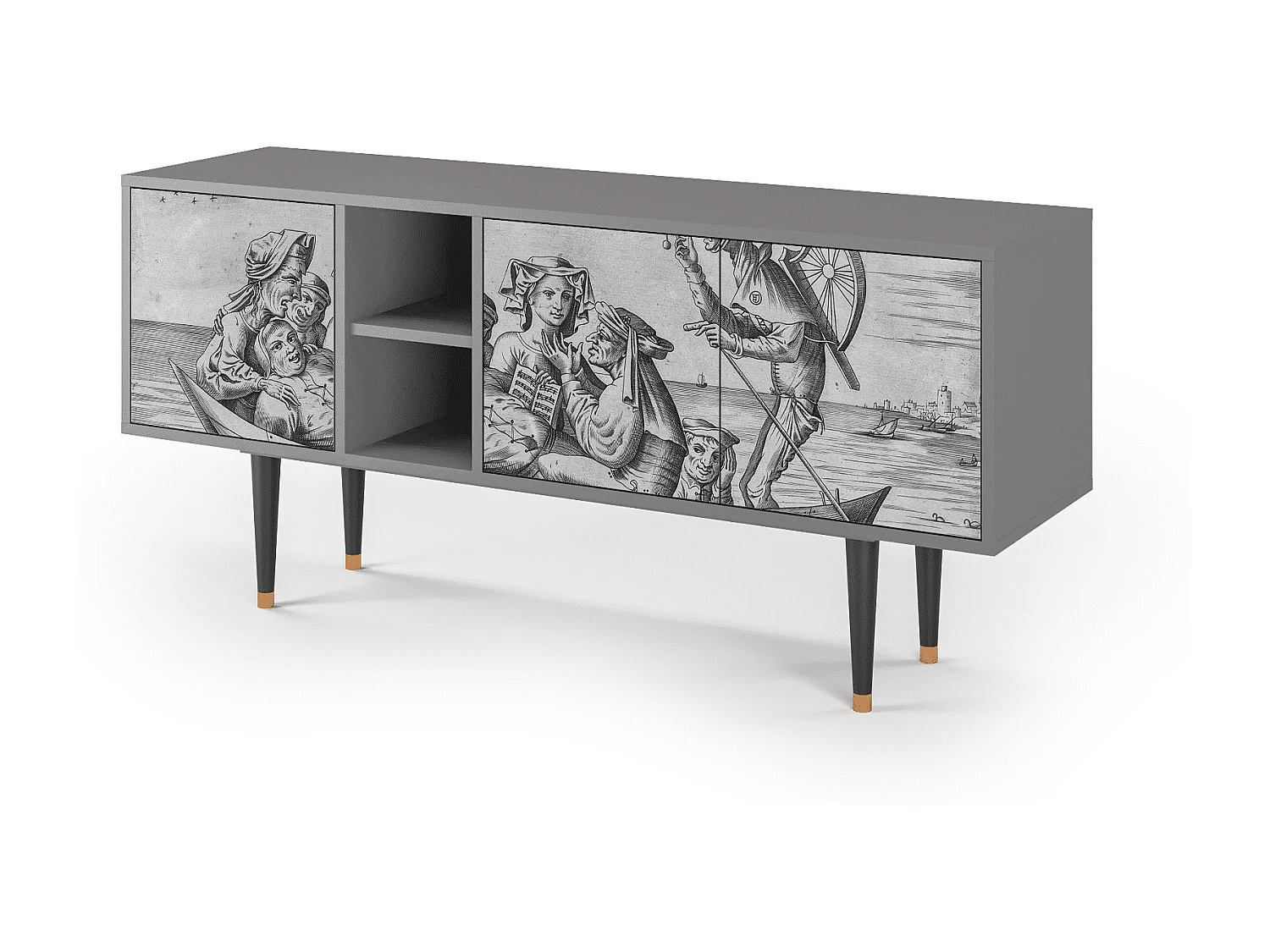 TV-meubel - 150х69х41 cm - T5 - Blau Schuyte, Grijs