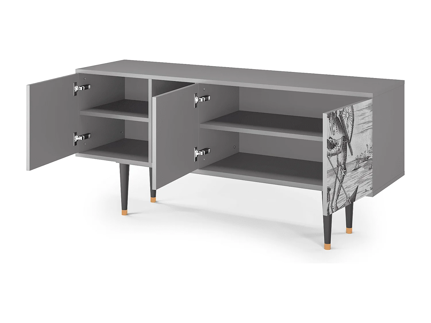 TV-meubel - 150х69х41 cm - T5 - Blau Schuyte, Grijs