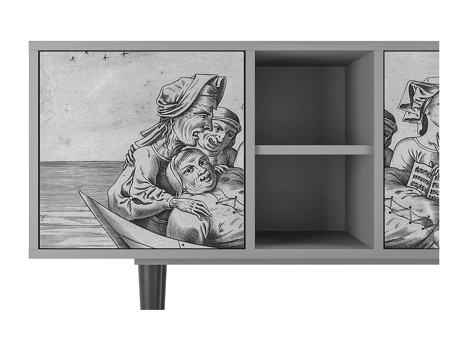 Mobile TV - 150х69х41 cm - T5 - Blau Schuyte, Grigio