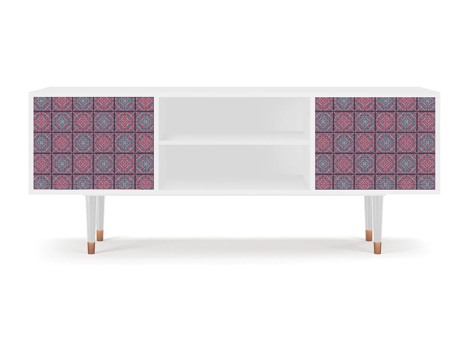 Mobile TV - 170х69х48 cm - T2 - Riviera Mosaic, Bianco