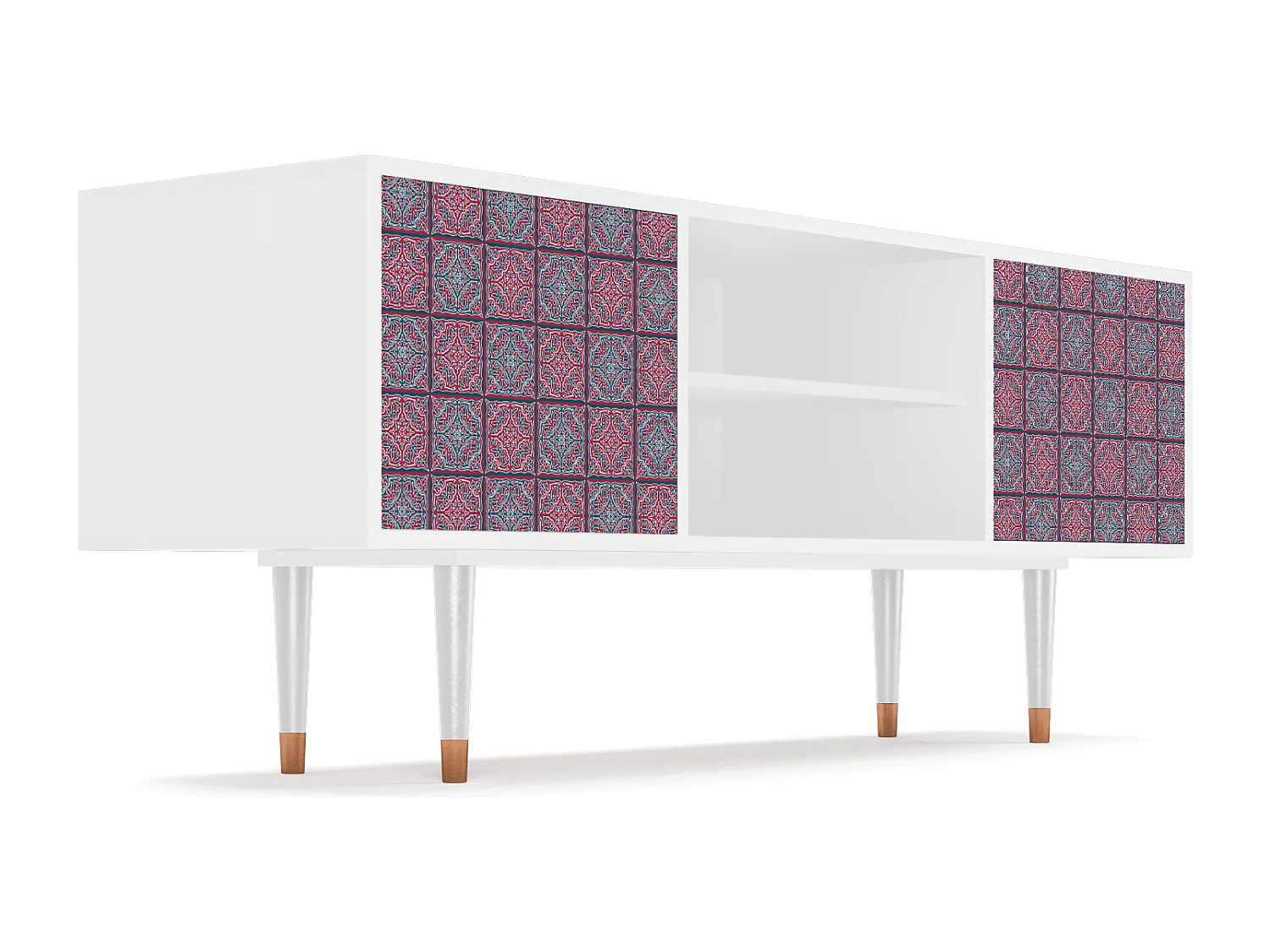 Mobile TV - 170х69х48 cm - T2 - Riviera Mosaic, Bianco