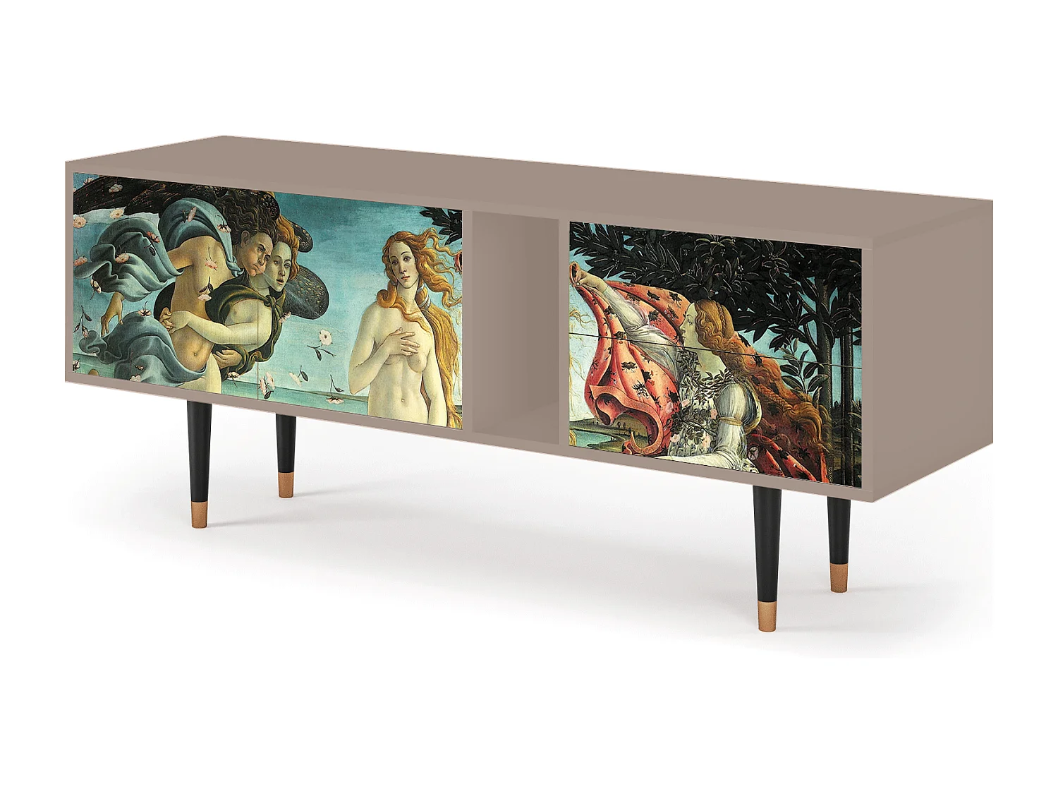 Szafka RTV - 170х69х48 cm - T1 - The Birth of Venus, Latte