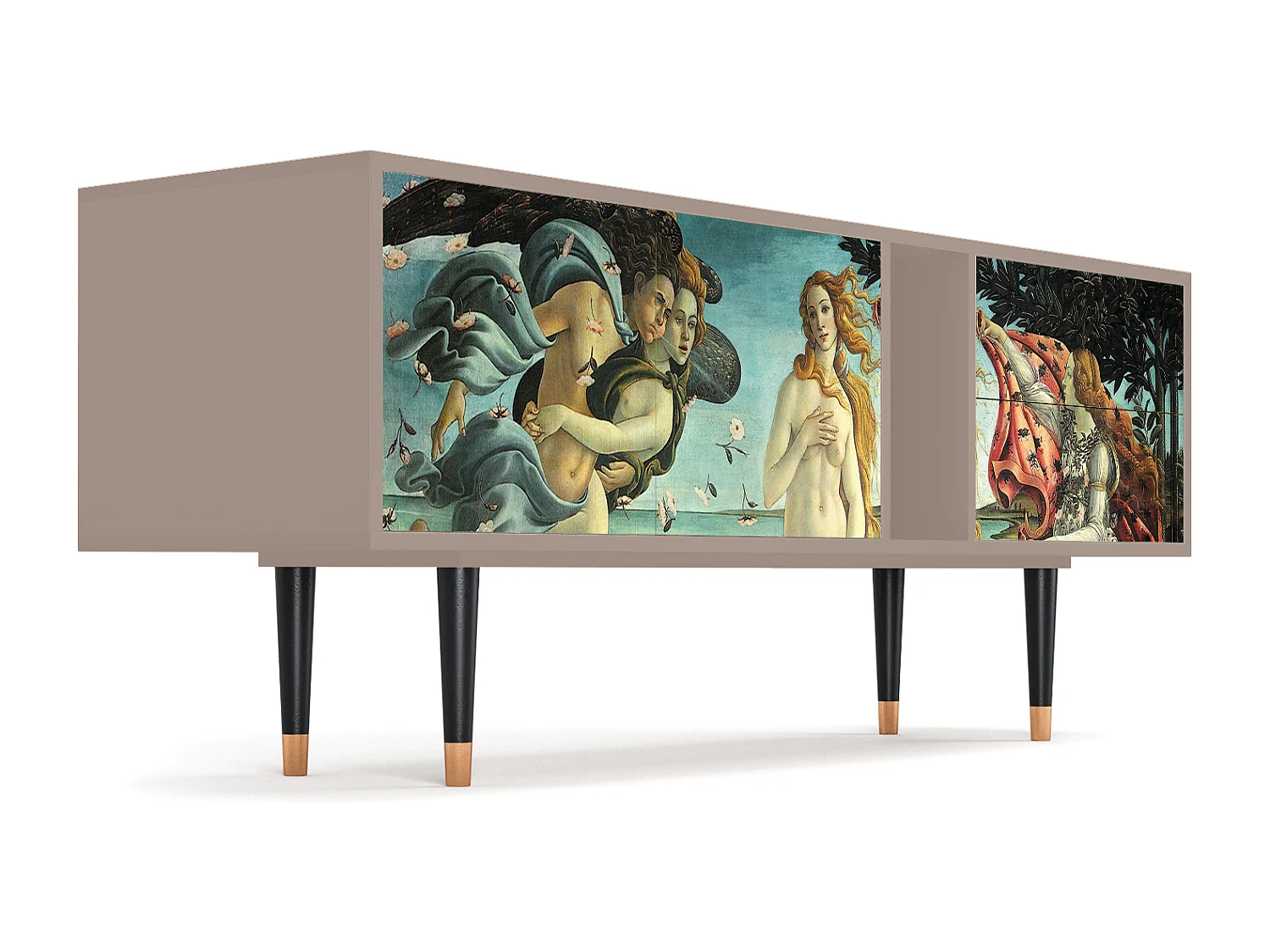 Szafka RTV - 170х69х48 cm - T1 - The Birth of Venus, Latte