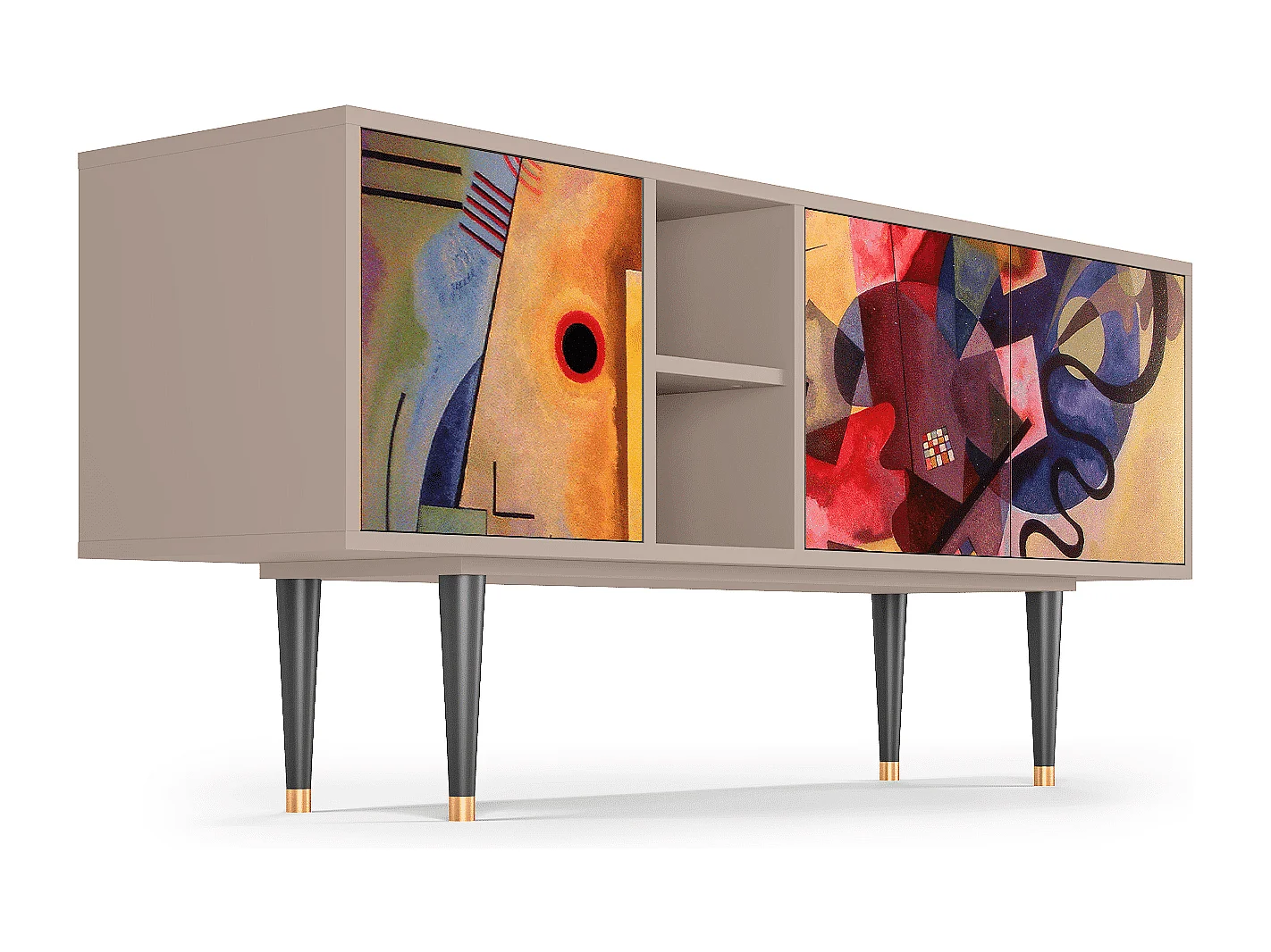 Mobile TV - 150х69х41 cm - T5 - Modern Art, Latte