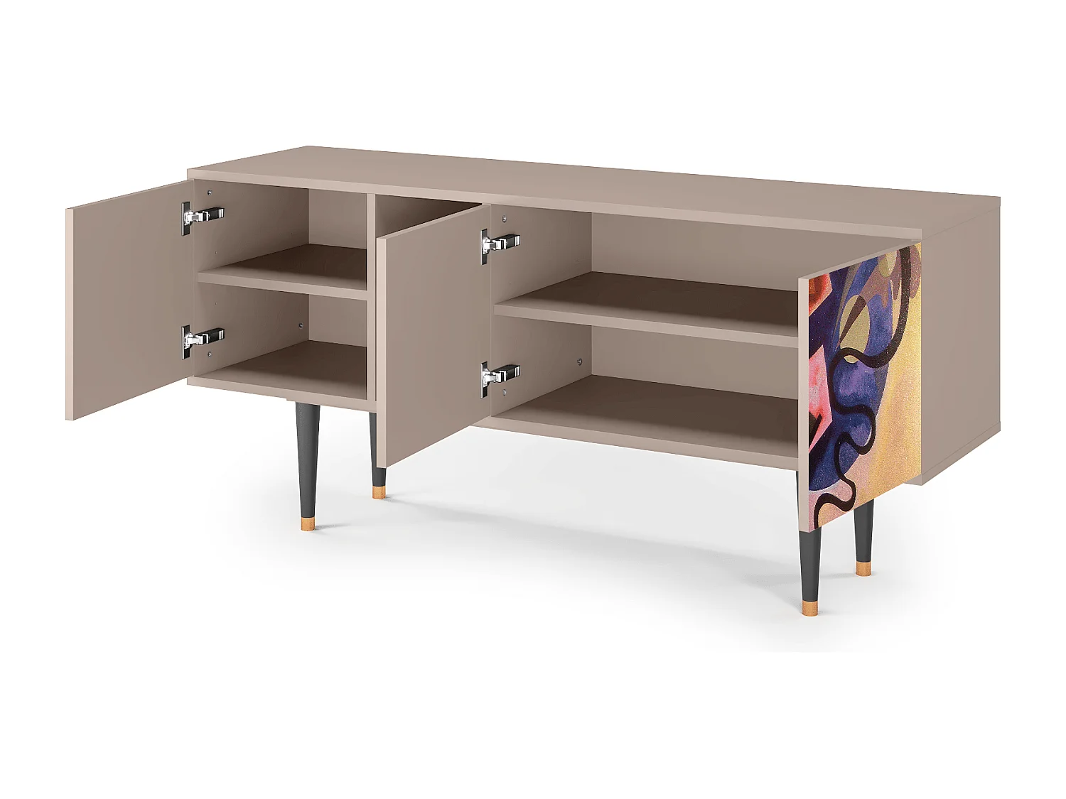 Mobile TV - 150х69х41 cm - T5 - Modern Art, Latte